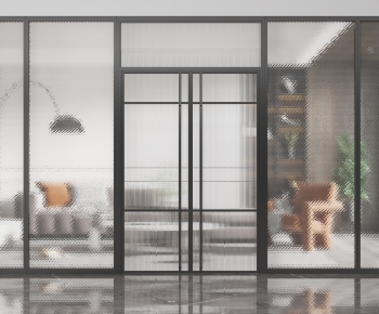 Modern Glass Screen Partition-ID:814342022