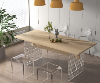 Modern Dining Table And Chairs-ID:221829894