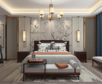 New Chinese Style Bedroom-ID:977650885