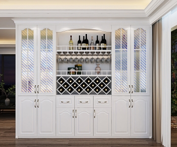 Simple European Style Wine Cabinet-ID:837390439