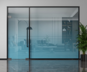 Modern Glass Screen Partition-ID:519094949