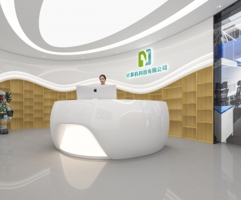 Modern Office Reception Desk-ID:421381956