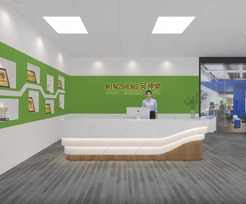 Modern Office Reception Desk-ID:583589084