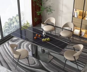 Modern Dining Table And Chairs-ID:831100947