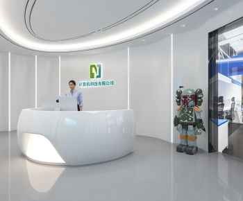 Modern Office Reception Desk-ID:760389099