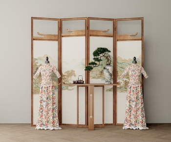 Chinese Style Wooden Screen Partition-ID:586293949