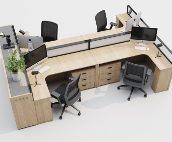 Modern Office Desk And Chair-ID:361713894