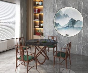 New Chinese Style Dining Table And Chairs-ID:715832956