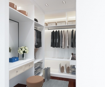 Modern Clothes Storage Area-ID:989190109