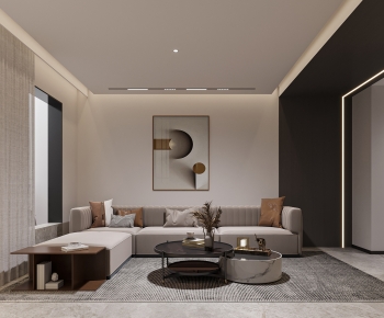 Modern A Living Room-ID:746723893