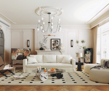 French Style A Living Room-ID:650178912