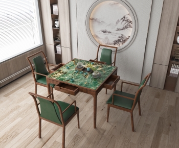 Modern Mahjong Tables And Chairs-ID:307698972