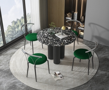 Modern Dining Table And Chairs-ID:366863972