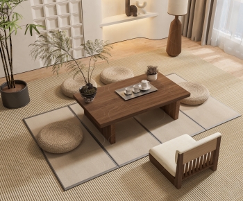 Japanese Style Tea Tables And Chairs-ID:640415914