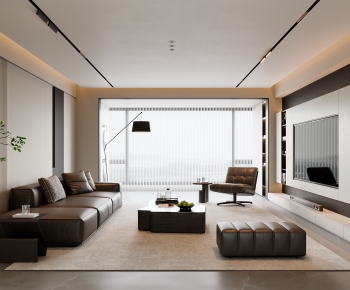 Modern A Living Room-ID:498132949