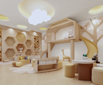 Modern Children's Reading Room-ID:497127063