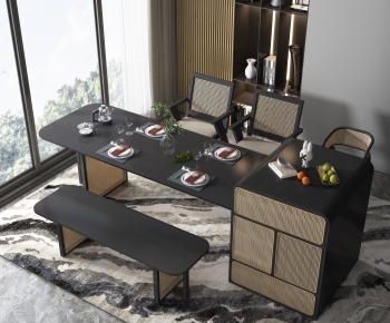 Modern Dining Table And Chairs-ID:673228985