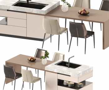 Modern Dining Table And Chairs-ID:745486973