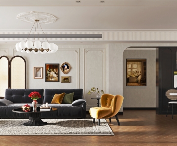 French Style A Living Room-ID:690660006