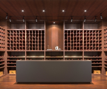 Modern Wine Cellar/Wine Tasting Room-ID:389127026