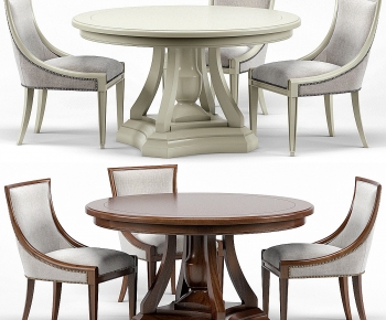 French Style Dining Table And Chairs-ID:509295945