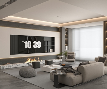 Modern A Living Room-ID:620263103