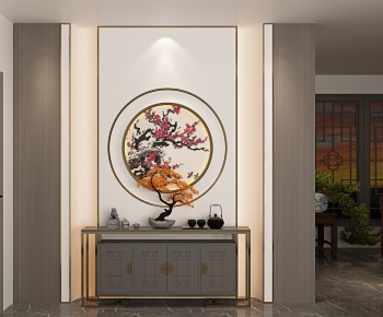 New Chinese Style Entrance Cabinet-ID:684040072