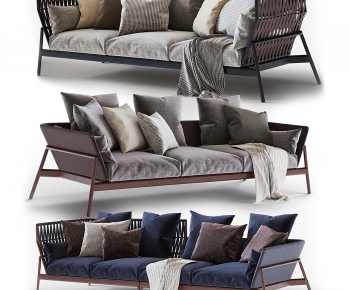 Modern Three-seat Sofa-ID:651881939