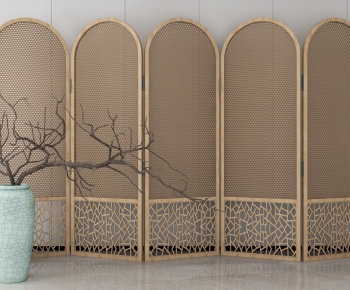 Modern Wooden Screen Partition-ID:541409029