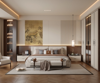 New Chinese Style Bedroom-ID:169231896