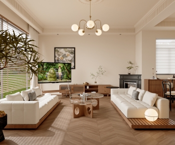 French Style A Living Room-ID:655559062