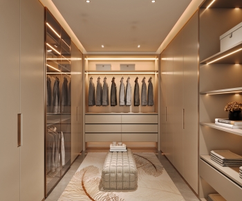 Modern Clothes Storage Area-ID:317542087