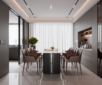 Modern Dining Room-ID:981745009