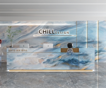 Modern Office Reception Desk-ID:291332012