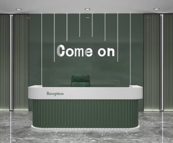 Modern Office Reception Desk-ID:882982025