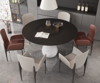 Modern Dining Table And Chairs-ID:918843981