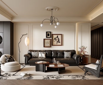 French Style A Living Room-ID:613992937