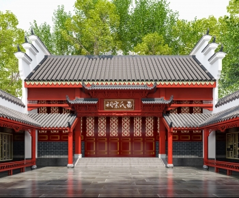 Chinese Style Religious Architecture-ID:916342973