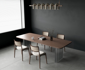 Modern Dining Table And Chairs-ID:740521088