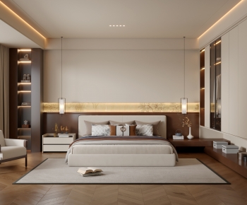 New Chinese Style Bedroom-ID:163203958