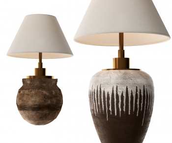 Wabi-sabi Style Table Lamp-ID:119553097