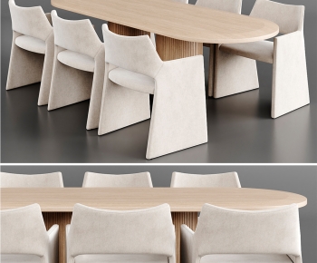 Modern Dining Table And Chairs-ID:608840944