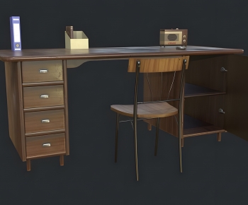 Modern Computer Desk And Chair-ID:913340094