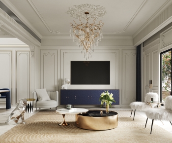 French Style A Living Room-ID:920380122