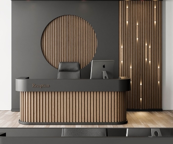 Modern Reception Desk-ID:800925978