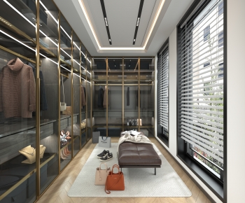 Modern Clothes Storage Area-ID:486764914