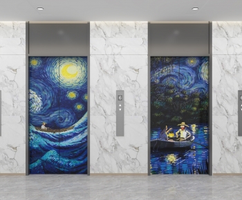 Modern Elevator Hall-ID:772535096