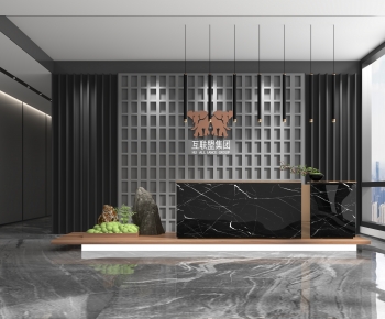 Modern Office Reception Desk-ID:953794005