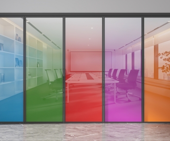 Modern Glass Screen Partition-ID:858666905