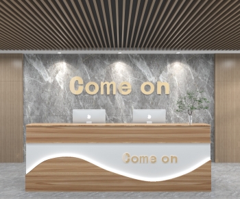 Modern Office Reception Desk-ID:451564073